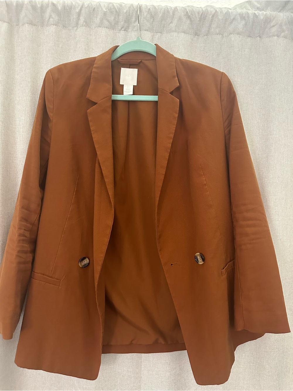 Womens Brown Blazer Jacket H&M size 4